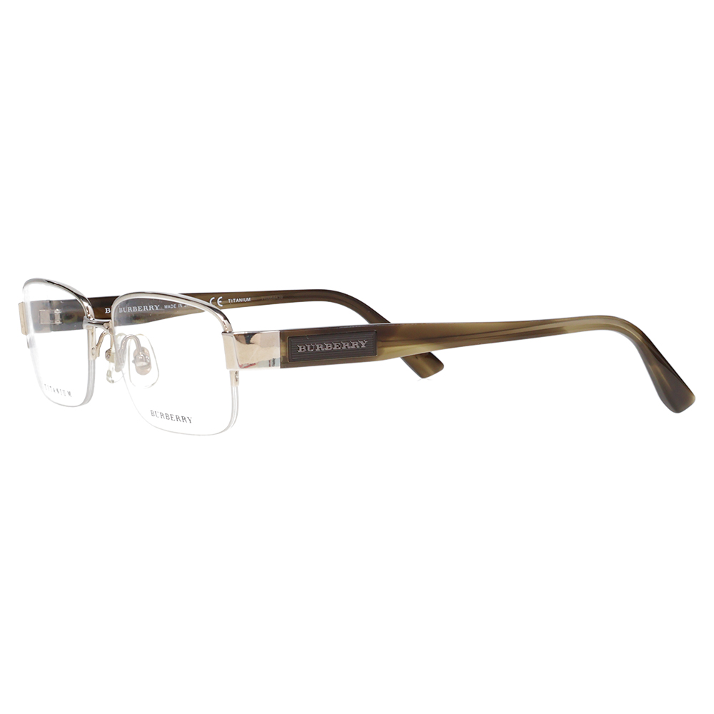 オススメ価格 バーバリー BURBERRY メガネ BE1236T 1005 55 伊達眼鏡 メガネ チタン チタニウム ナイロール スクエア メンズ | BURBERRY | 03