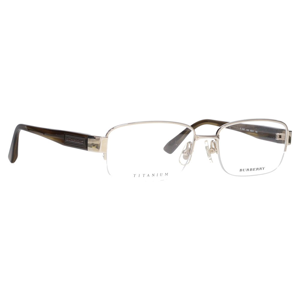 オススメ価格 バーバリー BURBERRY メガネ BE1236T 1005 55 伊達眼鏡 メガネ チタン チタニウム ナイロール スクエア メンズ | BURBERRY | 04