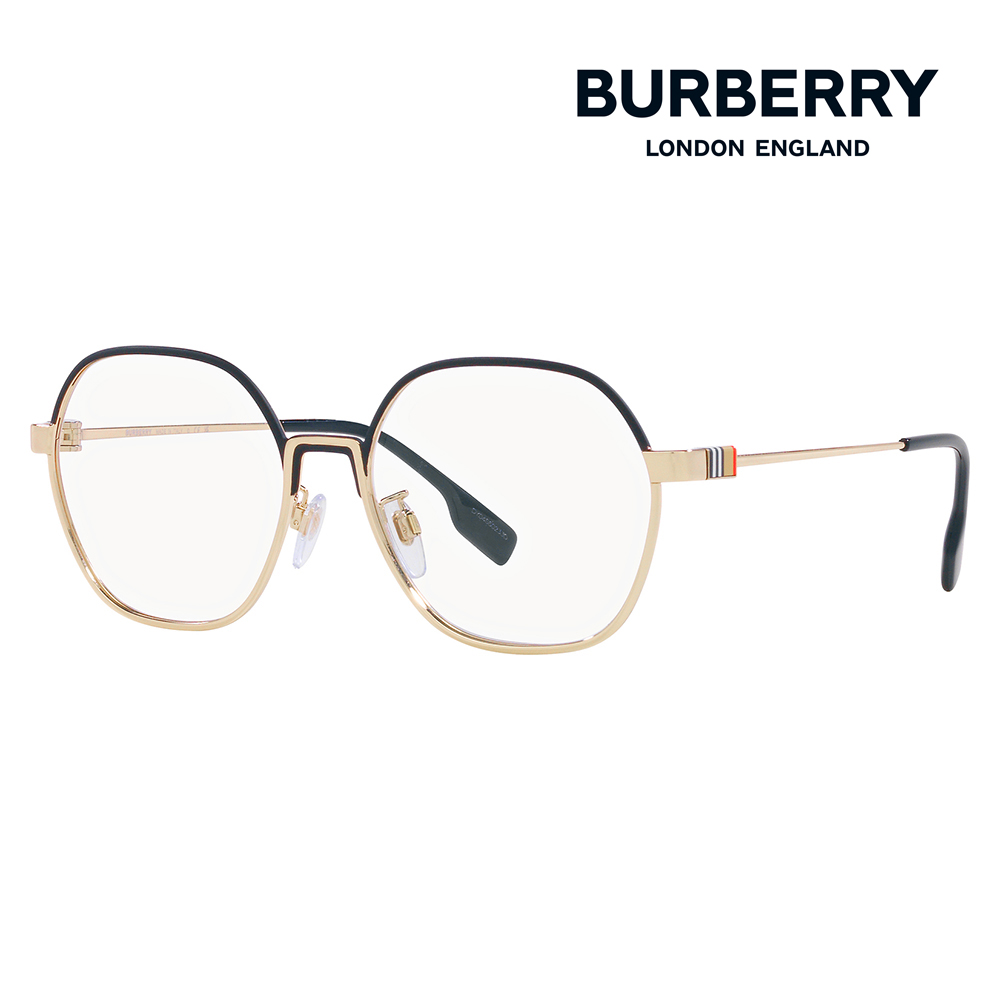 バーバリー BURBERRY メガネ BE1379D 1109 55 WINSTON ウィンストン ボストン ウェリントン メタル クラシック  MADE IN ITALY 伊達眼鏡