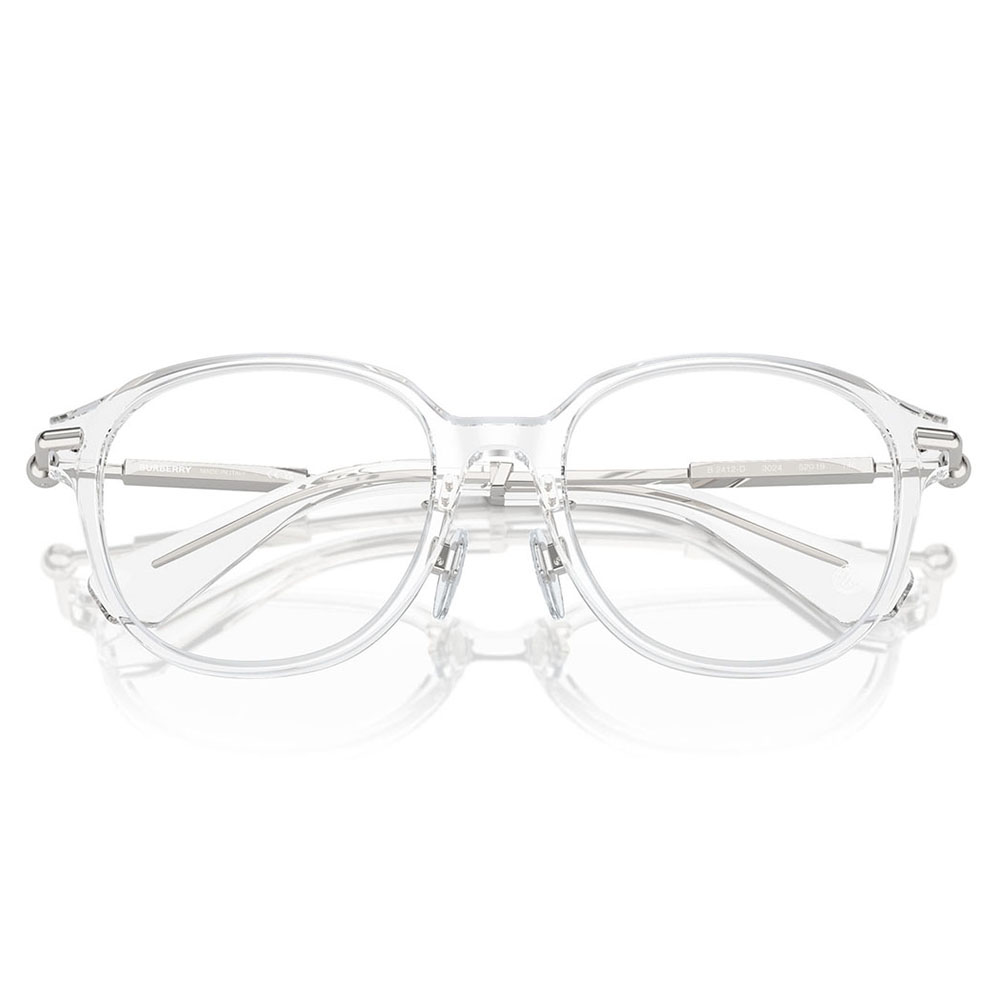BURBERRY ラウントフレムメカネ BE2412D 3024 Burberry™ BE2412D Round Eyeglasses | EyeOns.com