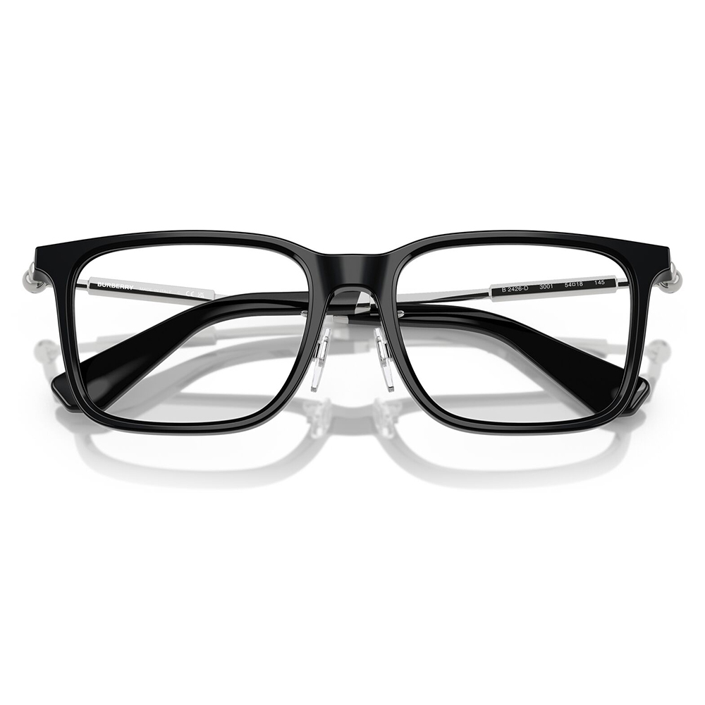 正規品販売店 バーバリー BURBERRY メガネ BE2426D 3001 54 伊達眼鏡 アジアンデザイン スクエア メンズ メタルロゴ | BURBERRY | 04