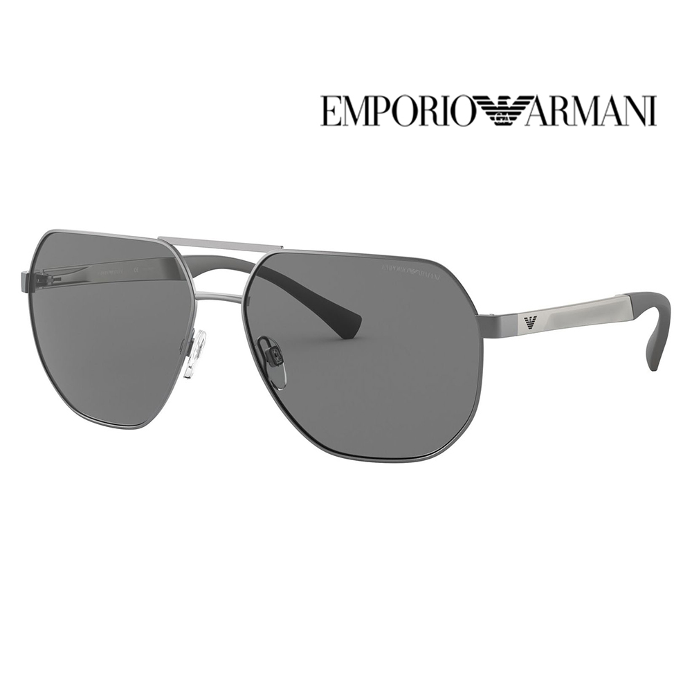 EMPORIO ARMANI エンポリオアルマーニ サングラス EA2099D 300381 61 アジアンデザインモデル スクエア メタル 偏光 | EMPORIO ARMANI