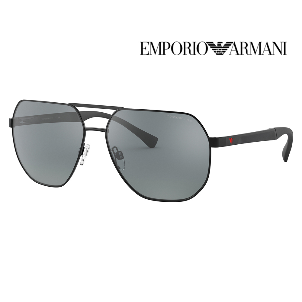 EMPORIO ARMANI エンポリオアルマーニ サングラス 伊達 メガネ 眼鏡 EA2099D 30146G 61 EMPORIO ARMANI  アジアンデザインモデル スクエア メタル ミラー