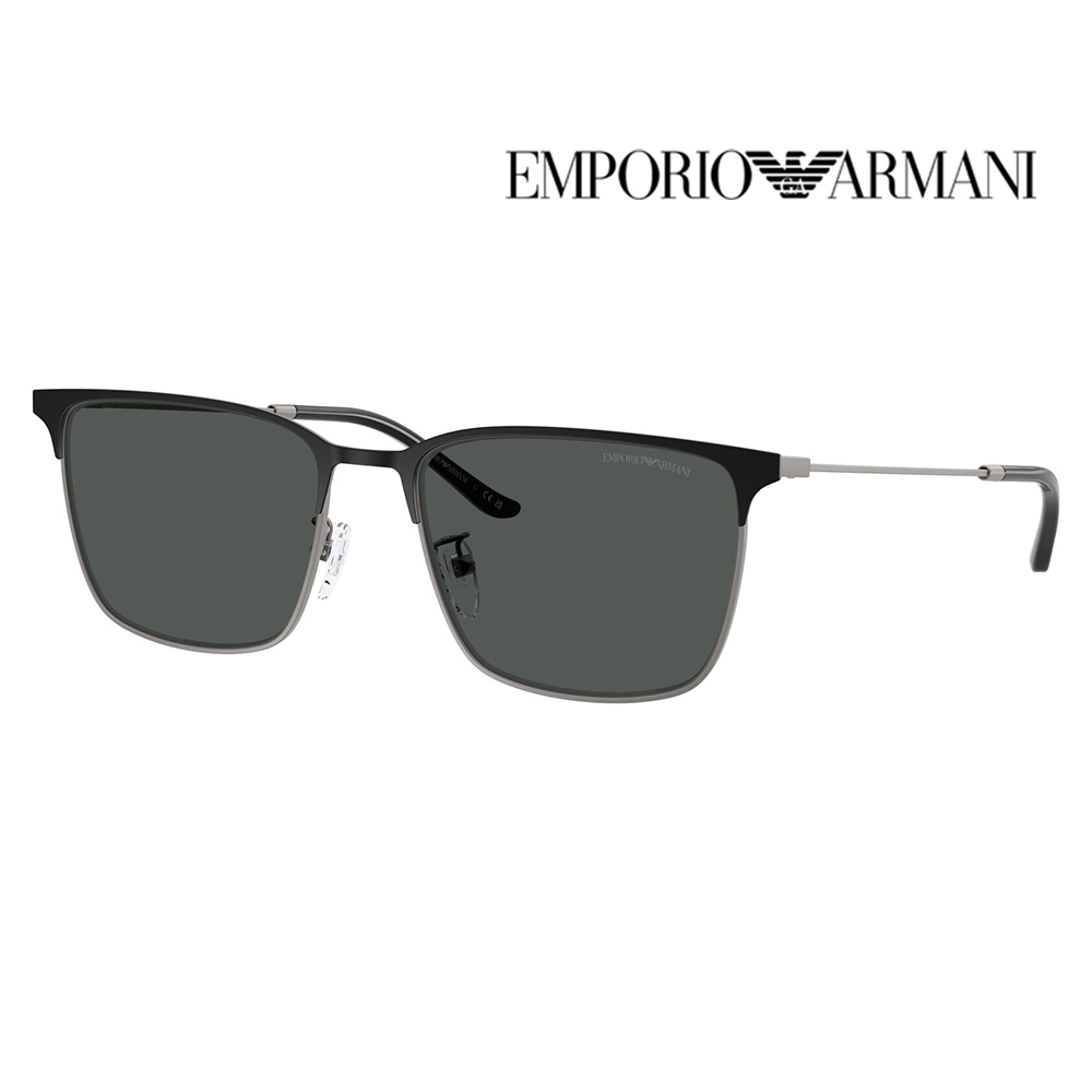 EMPORIO ARMANI エンポリオアルマーニ サングラス EA2164D 300187 57 メタル レクタングル メンズ アジアンモデル | EMPORIO ARMANI
