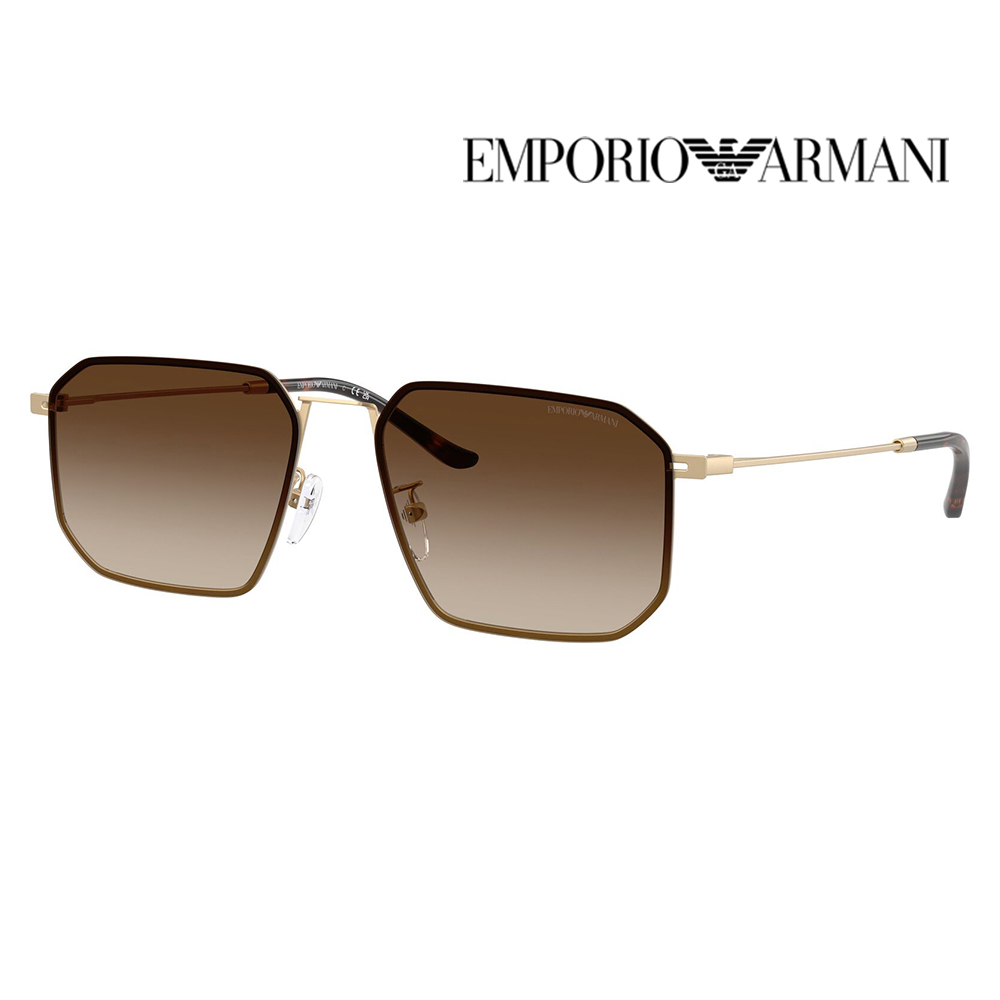 EMPORIO ARMANI エンポリオアルマーニ サングラス EA2165D 300213 58 メタル イレギュラー メンズ アジアンモデル | EMPORIO ARMANI