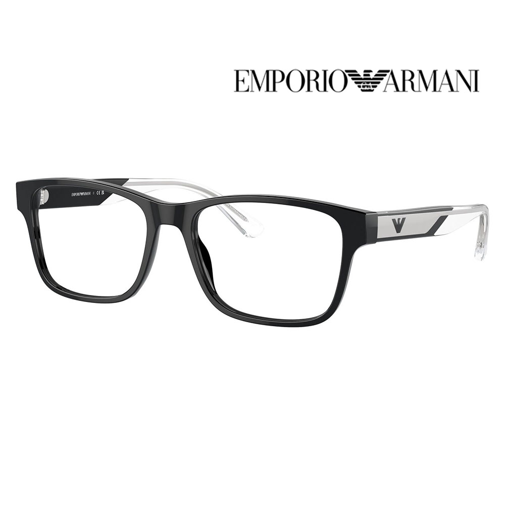 EMPORIO ARMANI エンポリオアルマーニ EA3239F 5017 55 フルフィットモデル スクエア セル メンズ