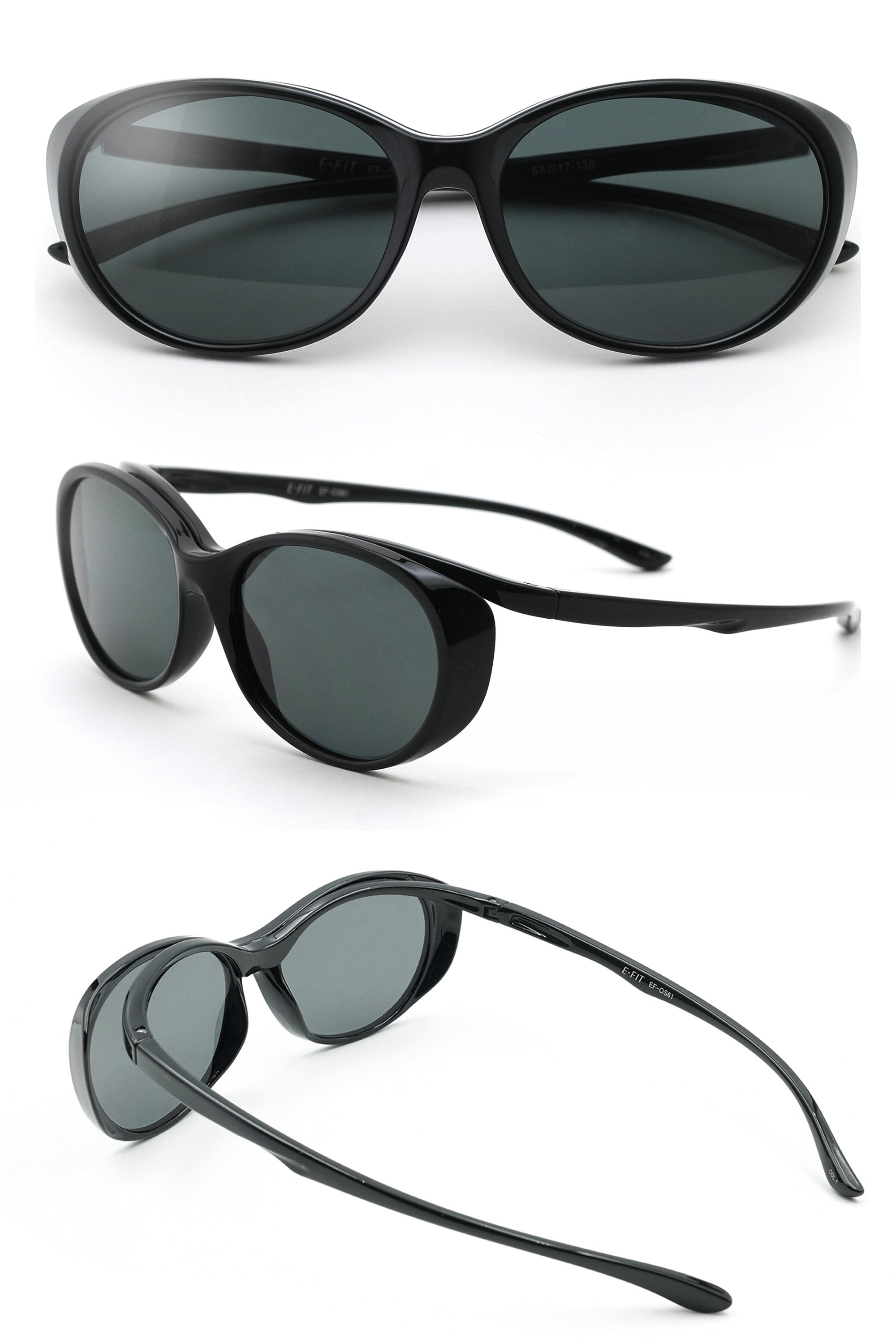 E-FIT イーフィット EF-OS61 おしゃれなオーバーサングラス レディース メガネの上からサングラス 偏光レンズ オーバーサングラス 偏光サングラス 伊達眼鏡 |  | 09