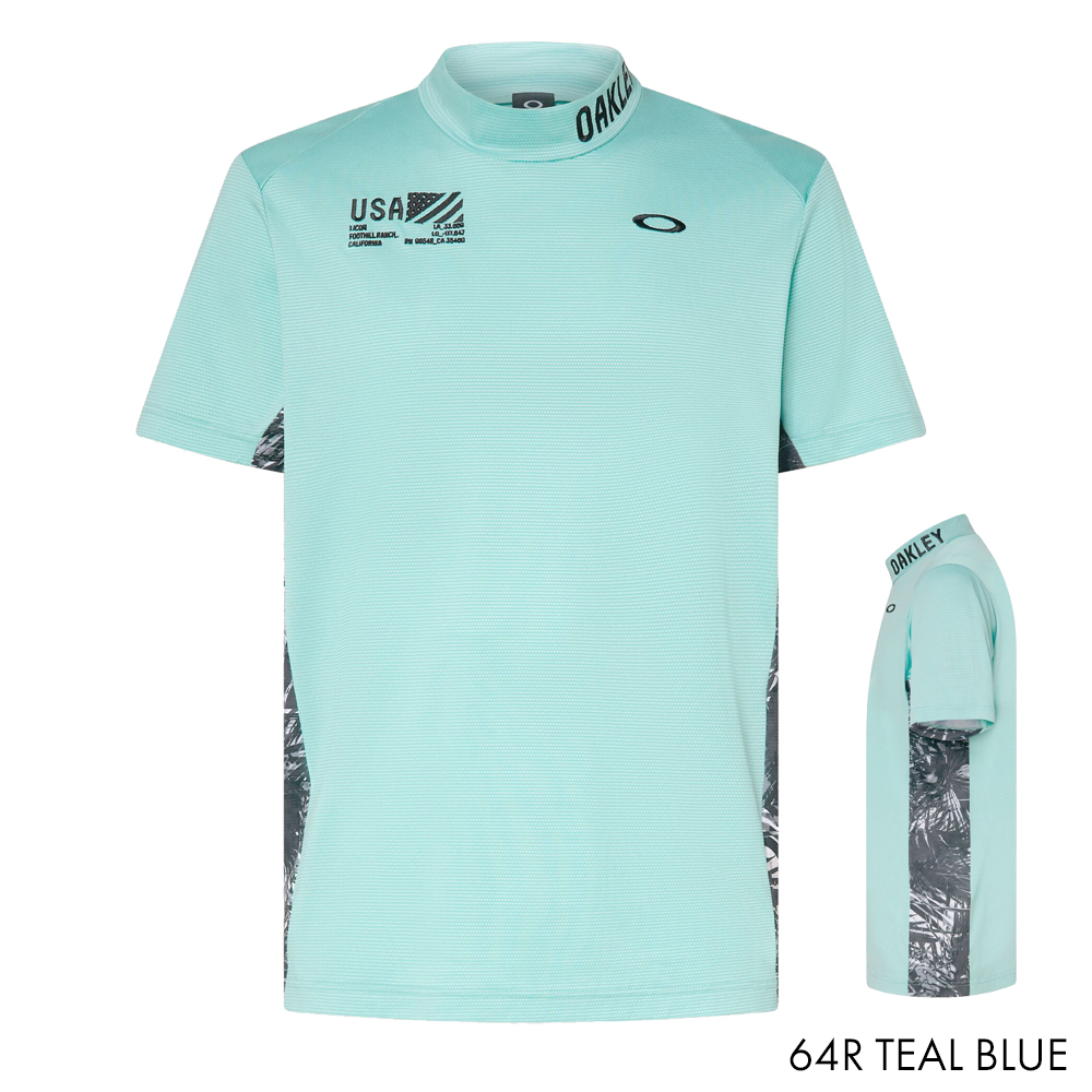 オークリー FOA406438 OAKLEY モックネックシャツ ハイネック タートル Tシャツ 半袖 トップス ゴルフ スポーツ メンズ 24SS 新作 新商品 NEW｜upup｜05