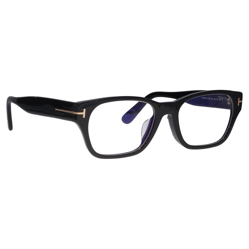 トムフォード メガネ フレーム FT5781DB 001 54 TOM FORD TOMFORD スクエア ブルーライトカット 伊達メガネ 眼鏡 Made In Italy | TOM FORD | 04