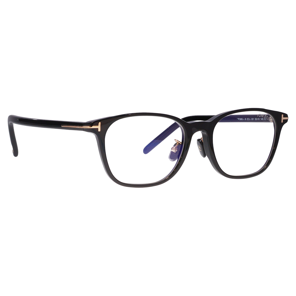 トムフォード メガネ フレーム FT5860DB 001 52 TOM FORD TOMFORD スクエア ブルーライトカット伊達メガネ眼鏡 MadeInItaly | TOM FORD | 04