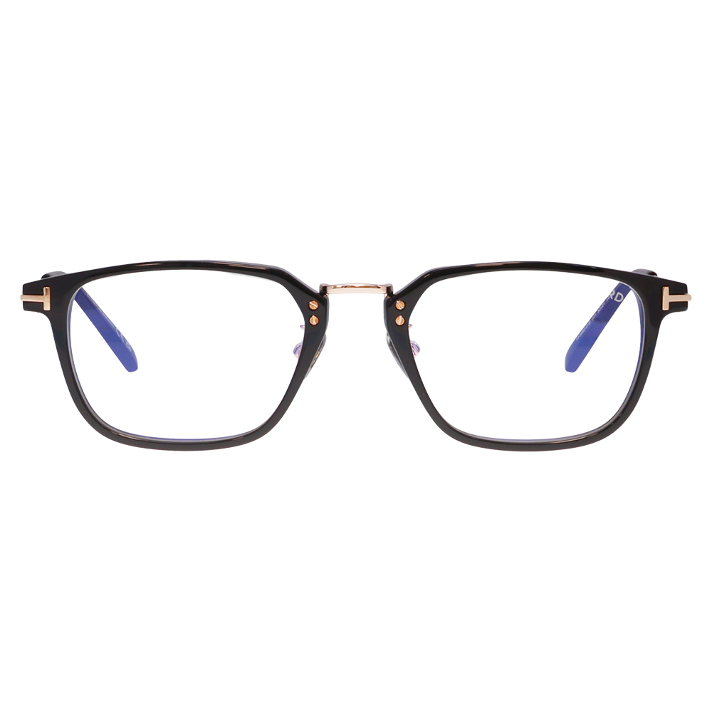 トムフォード メガネ フレーム FT5862DB 001 52 TOM FORD TOMFORD スクエア ブルーライトカット伊達メガネ眼鏡 MadeInItaly | TOM FORD | 01