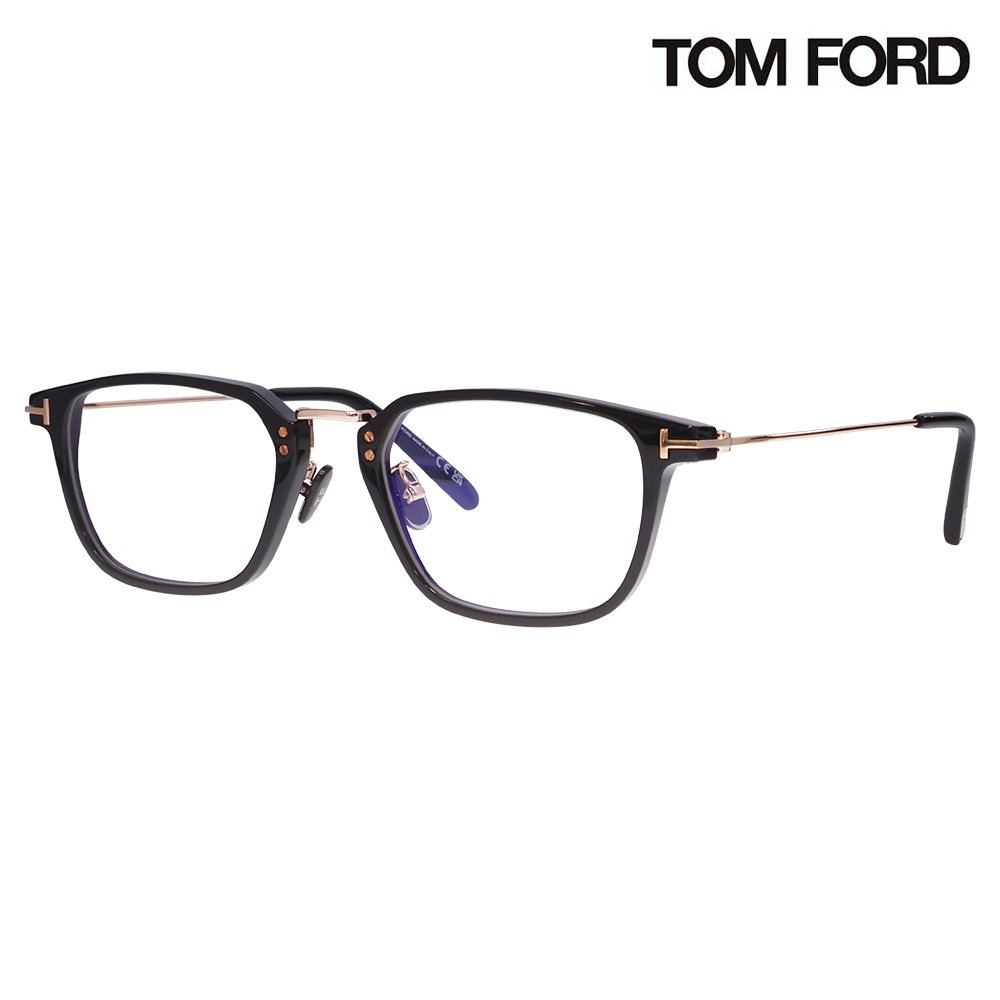 トムフォード メガネ フレーム FT5862DB 001 52 TOM FORD TOMFORD スクエア ブルーライトカット伊達メガネ眼鏡 MadeInItaly | TOM FORD