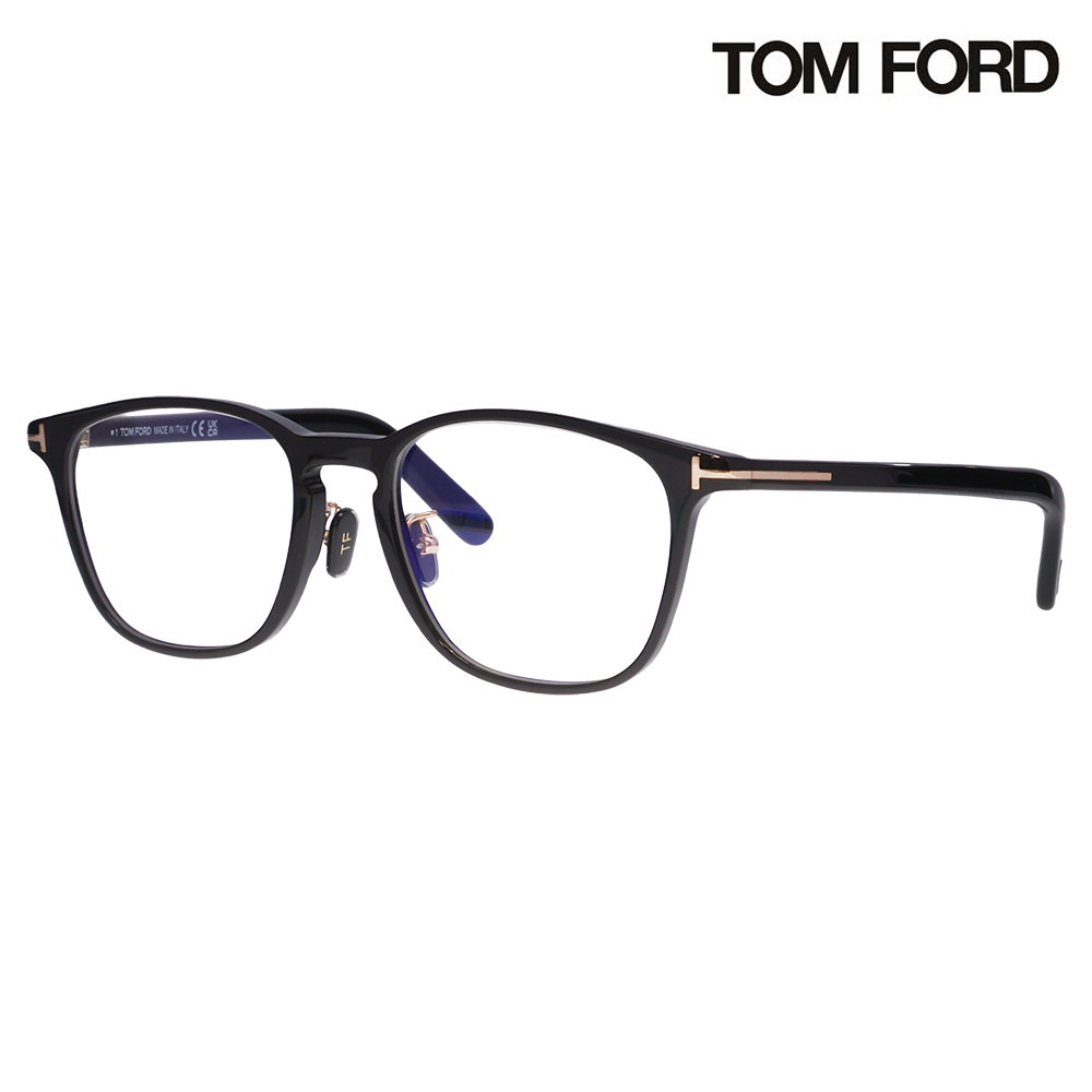 トムフォード メガネ フレーム FT5918DB 001 52 TOM FORD TOMFORD スクエア ブルーライトカット伊達メガネ眼鏡 MadeInItaly | TOM FORD