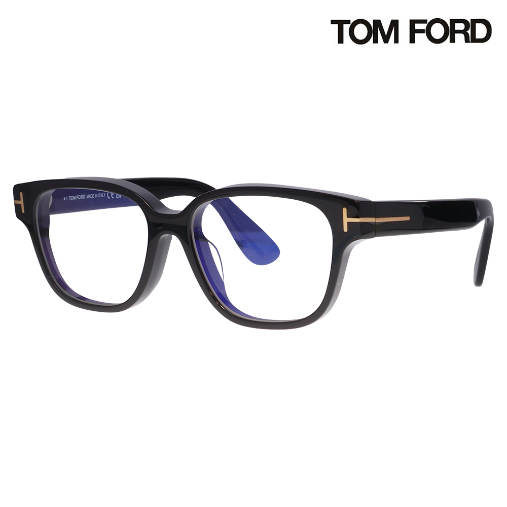 トムフォード メガネ フレーム FT6071DB 001 54 TOM FORD TOMFORD ウェリントン ブルーライトカット伊達メガネ眼鏡 MadeInItaly | TOM FORD
