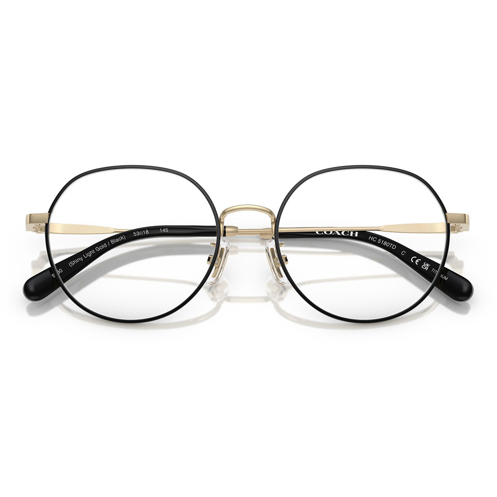 COACH コーチ メガネフレーム 0HC5180TD 9430 ブラック COACH コーチ メガネフレーム HC5180TD 9430 53 ボストン