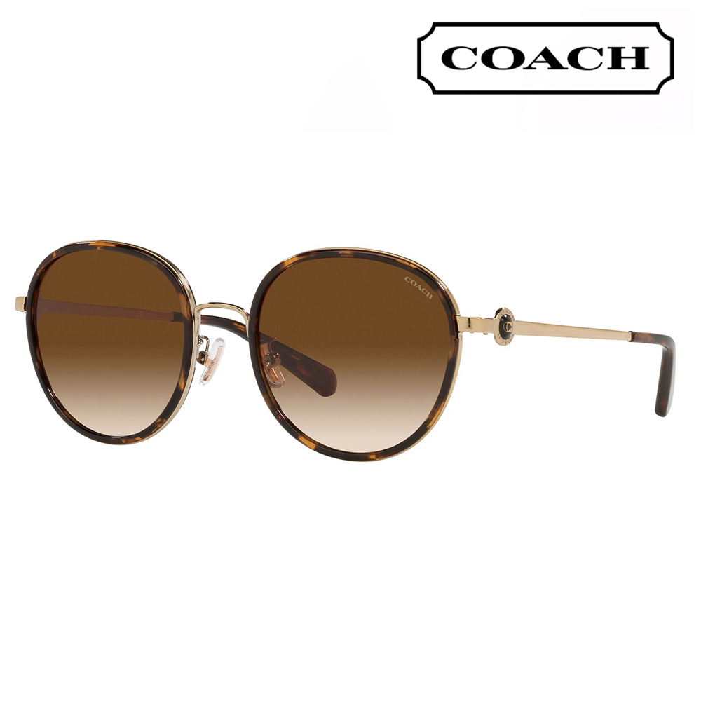 コーチ COACH サングラス HC7129 512074 54 ラウンド メタル