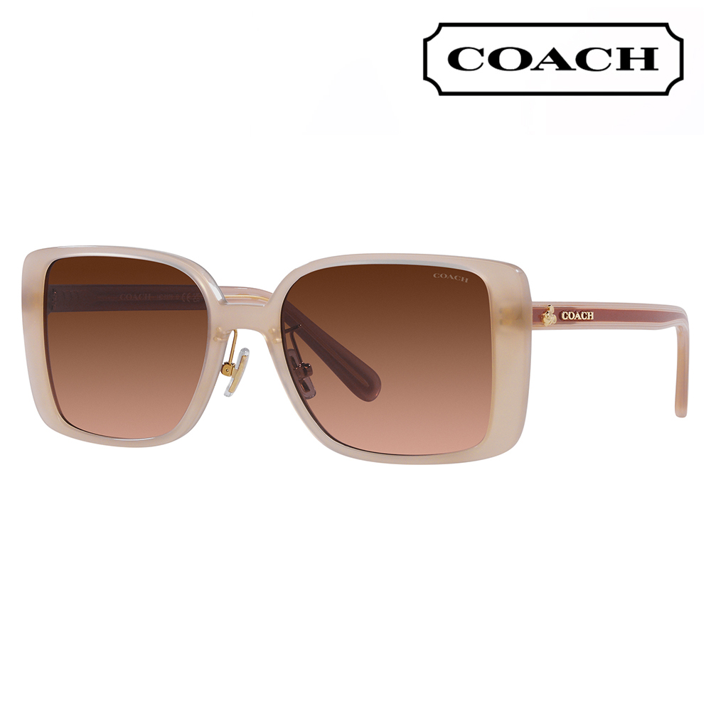 コーチ COACH サングラス HC8375 57475M 56 スクエア セル レディース