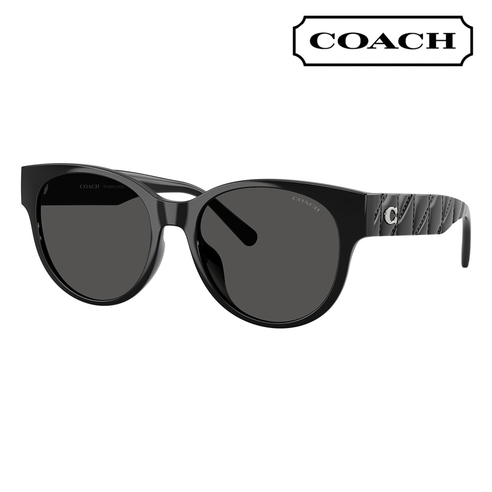 コーチ COACH サングラス HC8430D 500287 56 QUILTED TABBY ラウンド セル アジアンフィット レディース | COACH