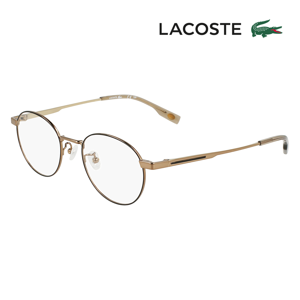 ラコステ メガネフレーム L2518LB 210 47 LACOSTE βチタニウム βチタン ラウンド フルリム 伊達眼鏡 メンズ レディース | LACOSTE