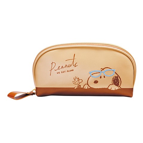 2WAYメガネケース メガネポーチ コスメポーチ ピーナッツ スヌーピー ホッピング みつめる ムーミンとリトルミイ キノコ カミオジャパン クロス付き | MOOMIN | 04
