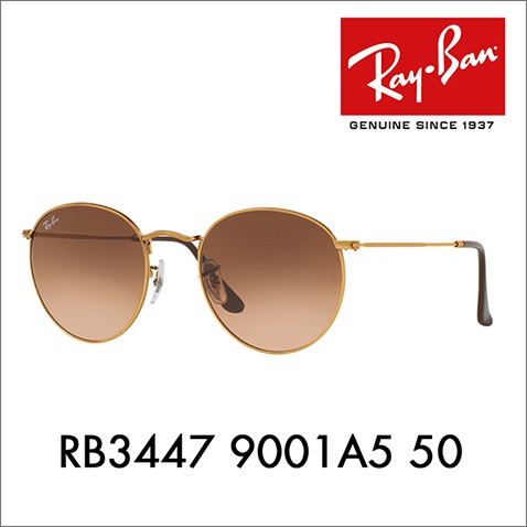 Ray-Ban ラウンドサングラス 付属品完備 Ray-Ban（レイバン） サングラス 純正レンズ対応 RB3447 9001A5 50