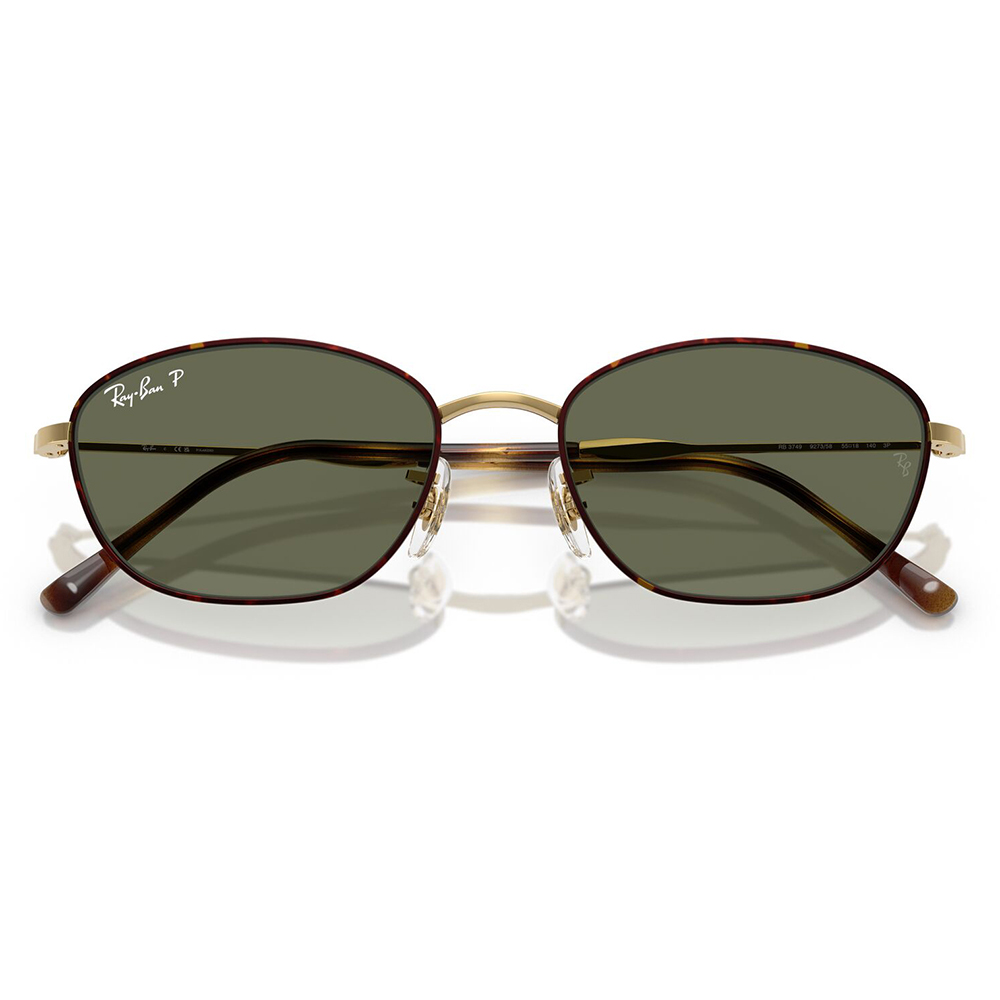 レイバン サングラス 純正レンズ対応 RB3749 927358 55 58 Ray-Ban オーバル ワイヤー メタル レディース 偏光の画像