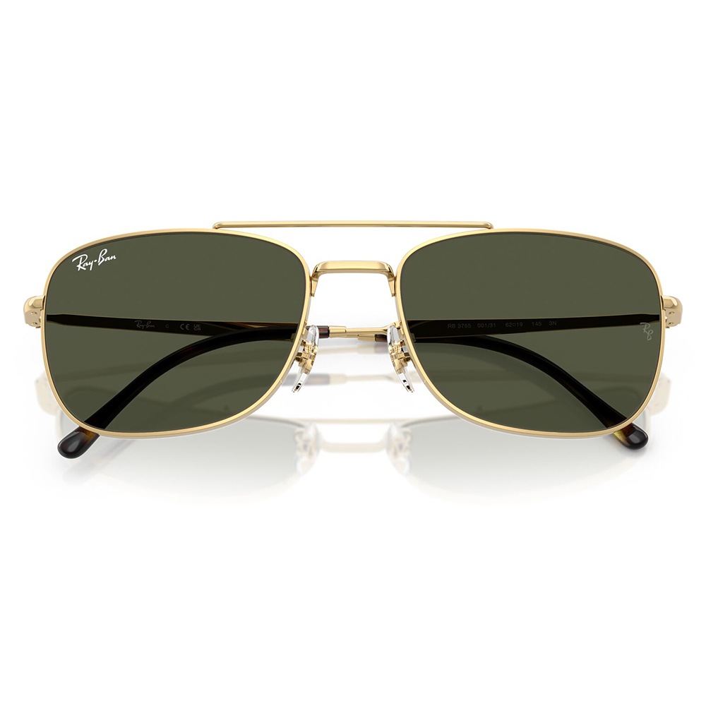 レイバン サングラス 純正レンズ対応 RB3755 001/31 59 62 Ray-Ban RayBan レクタングル メタル ユニセックス | Ray-Ban | 04