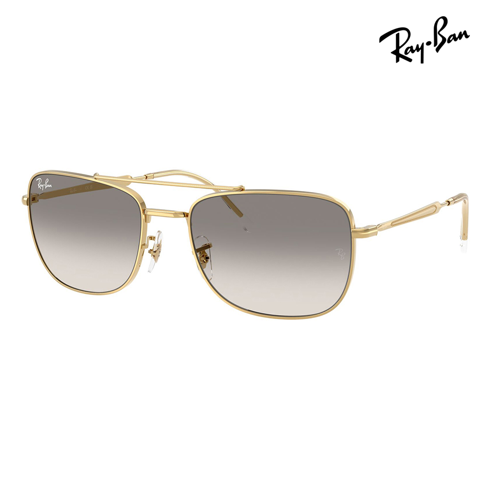 レイバン サングラス 純正レンズ対応 RB3755 001/32 59 62 Ray-Ban RayBan レクタングル メタル ユニセックス | Ray-Ban