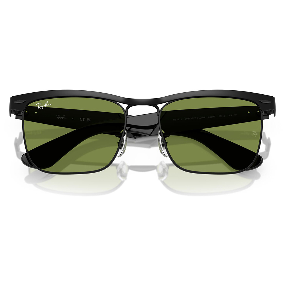 レイバン サングラス 純正レンズ対応 RB3875 006/4E 53 56 Ray-Ban WAYFARER DELUXE ウェイファーラー デラックス メタル ブロー ユニセックス | Ray-Ban | 04