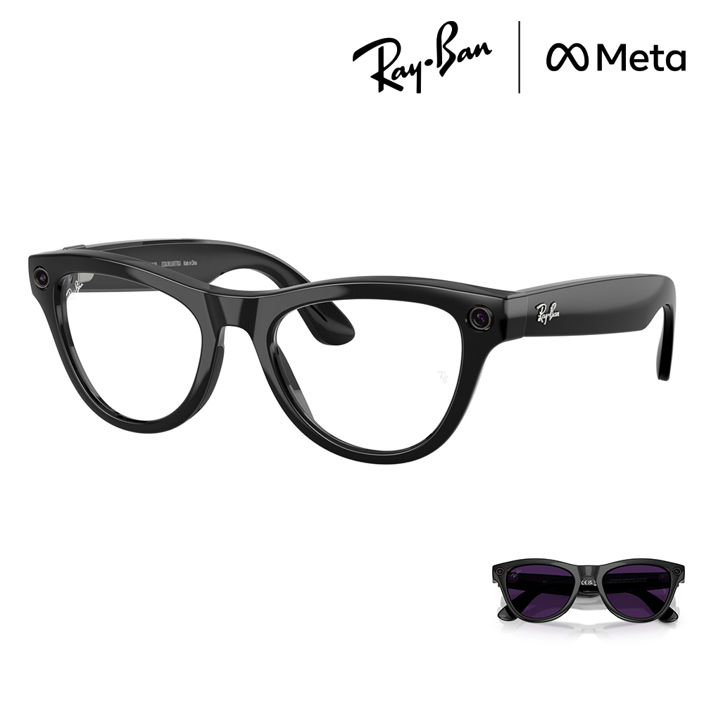 ���C�o�� Ray-Ban RayBan RW4014 601/CH 52 ���C�o��META ���^ GEN2 ��2���� �T���O���X ���� SKYLER �X�J�C���[ AI�O���X
