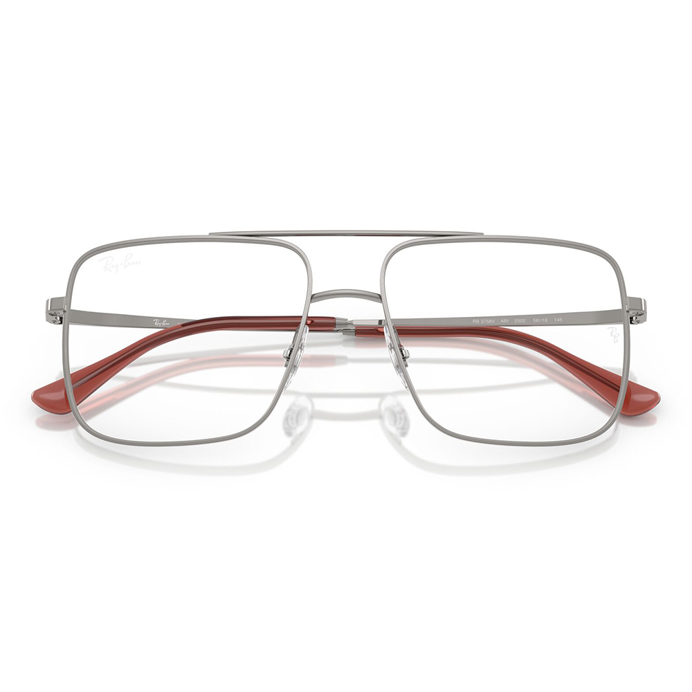 レイバン メガネ フレーム 純正レンズ対応 Ray-Ban RayBan RX3758V 2502 54 56 Ari メタル スクエア ダブルブリッジ | Ray-Ban | 04