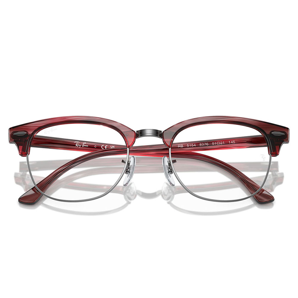 レイバン メガネ フレーム 純正レンズ対応 Ray-Ban RayBan RX5154 8376 51 53 伊達眼鏡 CLUBMASTER クラブマスター メタル サーモント ブロー | Ray-Ban | 04