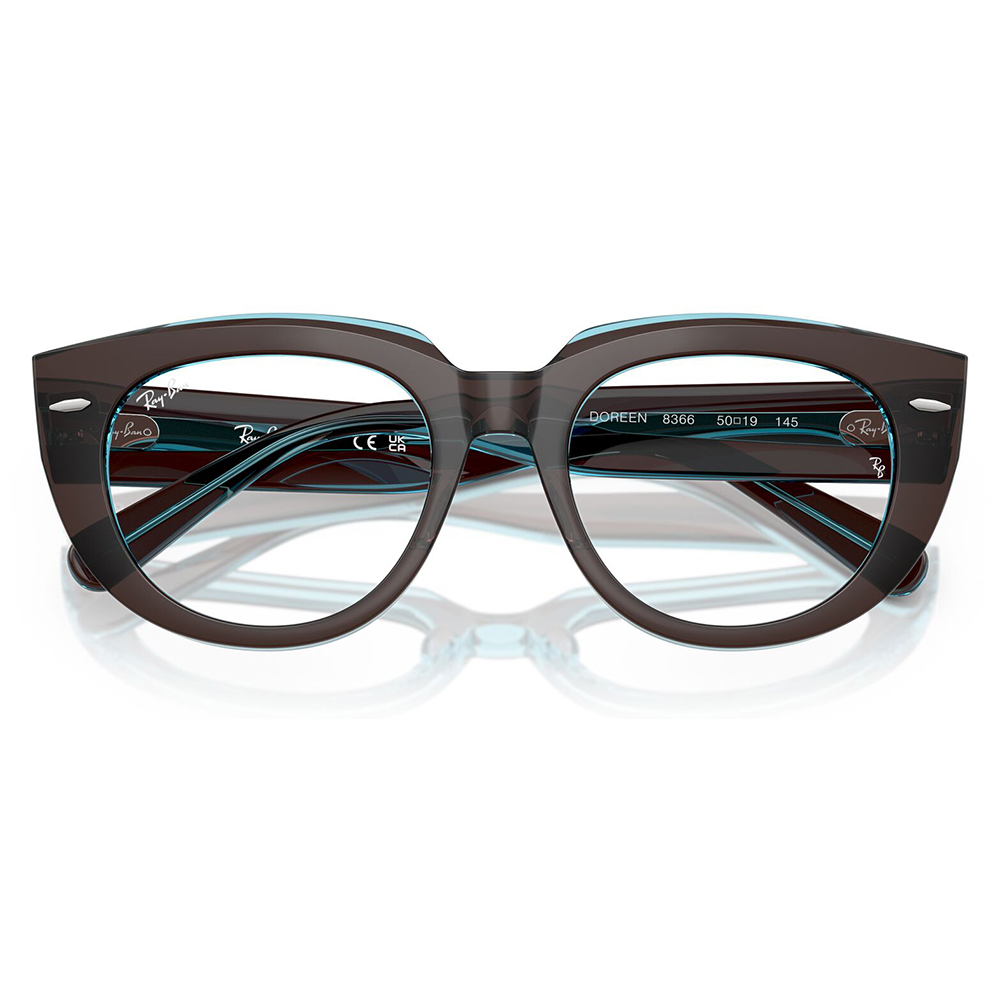 レイバン メガネ フレーム 純正レンズ対応 Ray-Ban RayBan RX5586 8366 48 50 DOREEN ドリーン STATE STREET セル レディース パントス ツートン | Ray-Ban | 04