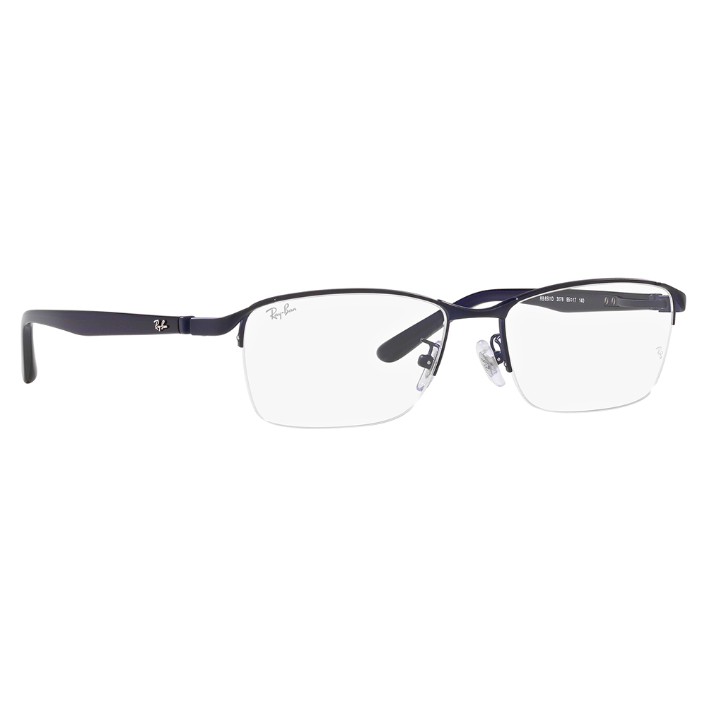 レイバン メガネ フレーム ブルーライトカットレンズセット RX6501D 3076 55 ナイロール アジアンデザイン  PCメガネ 度付き対応可 | Ray-Ban | 04