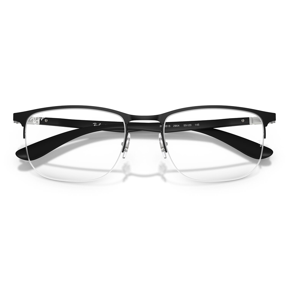 レイバン メガネ フレーム 純正レンズ対応 Ray-Ban RayBan RX6513 2904 53 55 スクエア ナイロール ユニセックス 伊達メガネ 眼鏡 | Ray-Ban | 04
