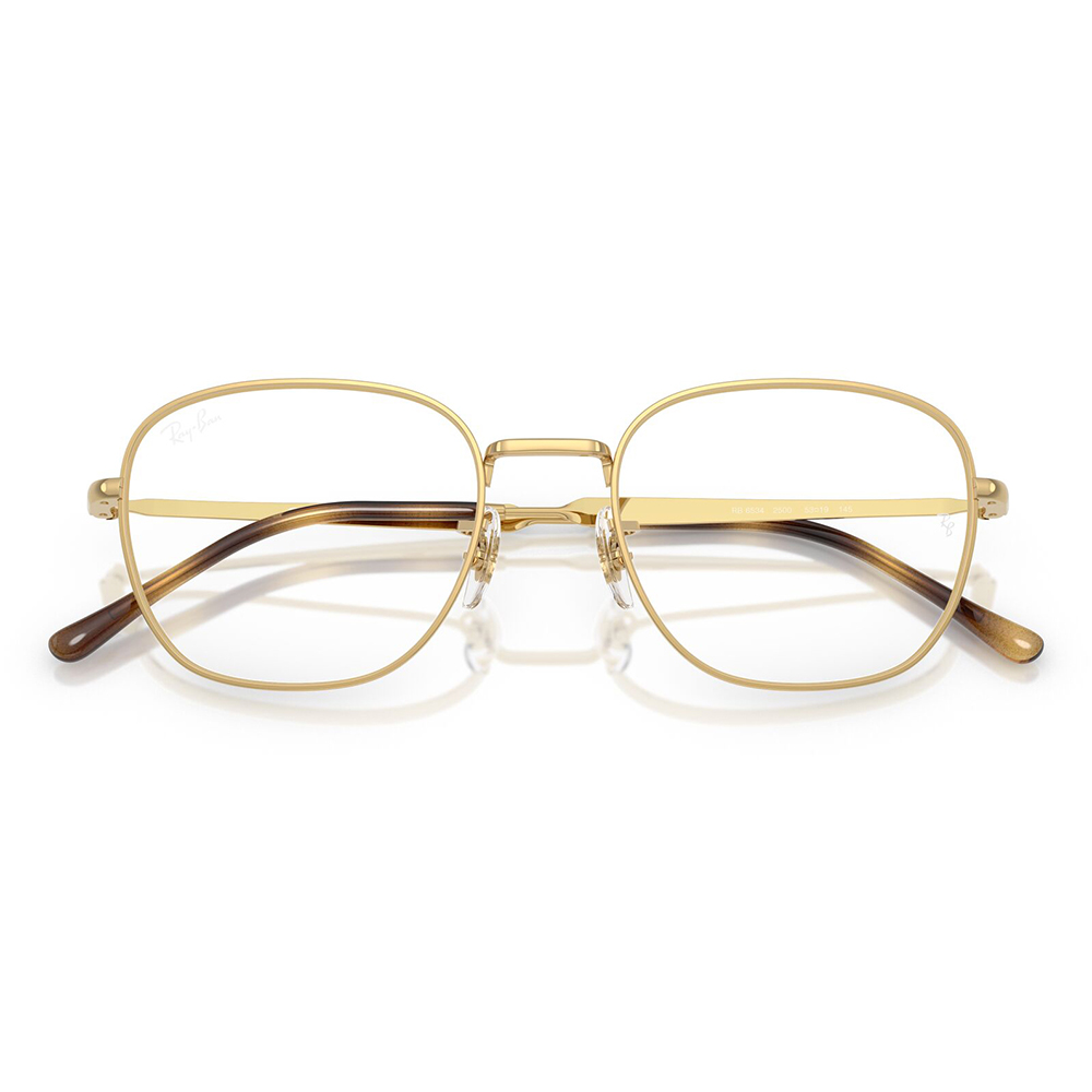レイバン メガネ フレーム 純正レンズ対応 Ray-Ban RX6534 2500 51 53 ラウンド スクエア クラシック メタル ユニセックス_4