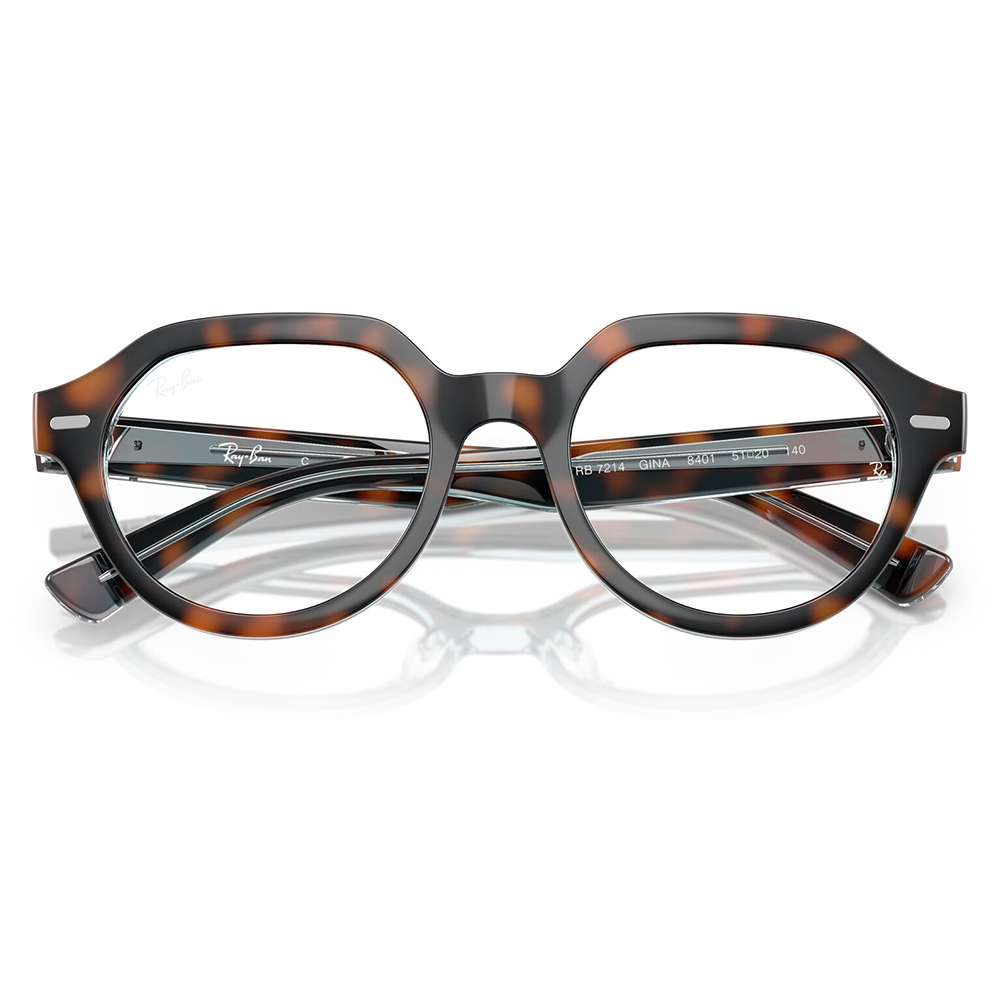 レイバン Ray-Ban RayBan RX7214 8401 49 メガネ フレーム 純正レンズ対応 GINA OPTICS ジーナオプティクス ボストン フルフィットモデル 伊達メガネ 眼鏡 | Ray-Ban | 04