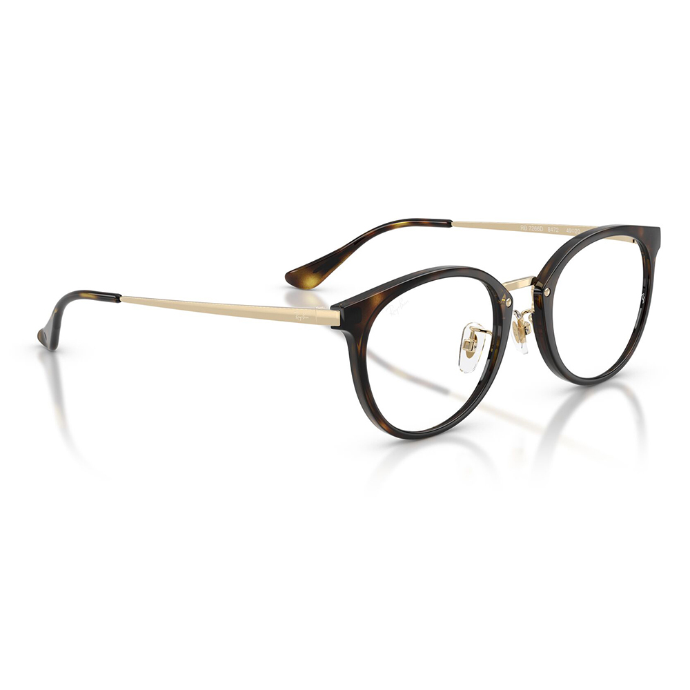 レイバン Ray-Ban メガネ フレーム 純正レンズ対応 RX7266D 8472 49 アジアンデザイン ローブリッジフィット コンビ ボストン メンズ レディース 伊達眼鏡_4