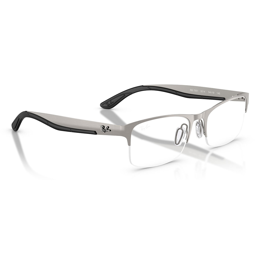レイバン Ray-Ban RayBan RX7551 3214 54 56 伊達メガネ 眼鏡 チタン メタル スクエア レクタングル 純正レンズ対応 | Ray-Ban | 04