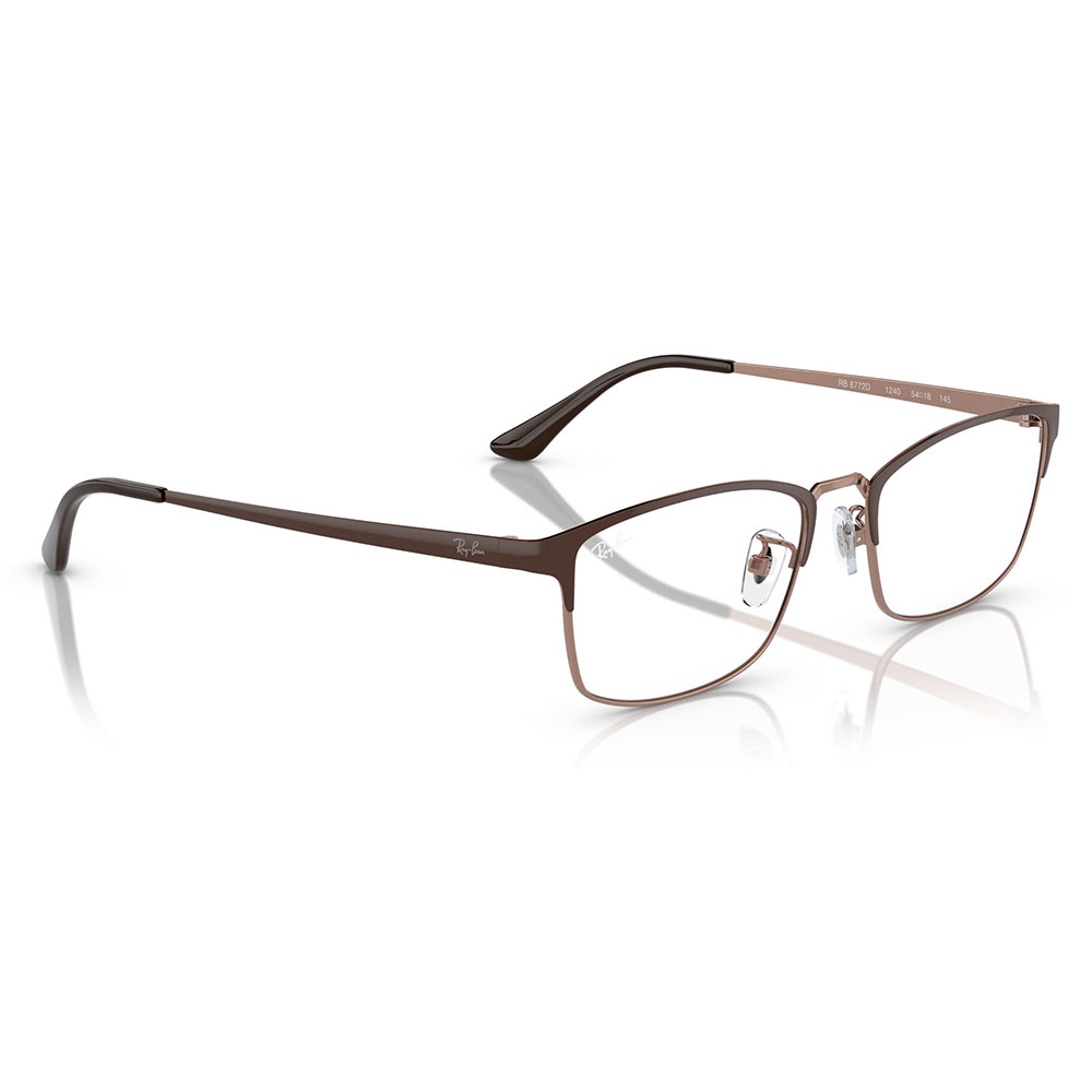 レイバン Ray-Ban RayBan RX8772D 1240 56 伊達 メガネ 眼鏡 スクエア メンズ アジアンモデル メタル チタン 純正レンズ対応 | Ray-Ban | 04