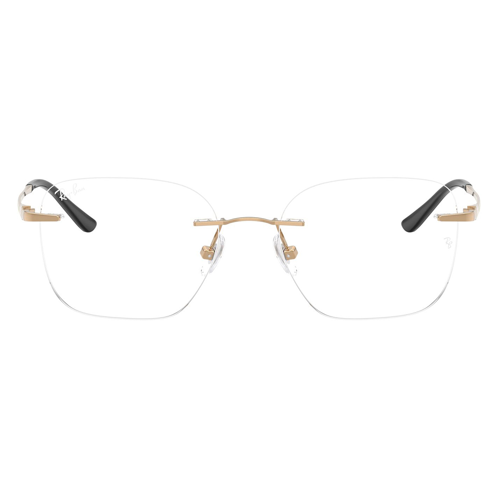 レイバン Ray-Ban RX8783D 1248 52 メガネ フレーム 純正レンズ対応 チタン チタニウム スクエア 多角形 アジアンデザイン ツーポイント ローブリッジフィット | Ray-Ban | 01