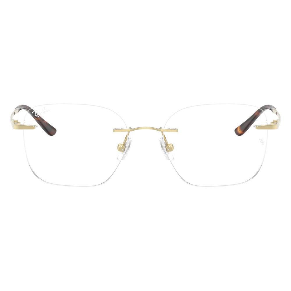 レイバン Ray-Ban RX8783D 1251 52 メガネ フレーム 純正レンズ対応 チタン チタニウム スクエア 多角形 アジアンデザイン ツーポイント ローブリッジフィット | Ray-Ban | 01