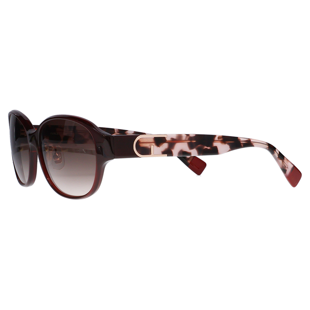 FURLA フルラ サングラス メガネ SFU849J 01ED 55 オーバル ラウンド ジャパンモデル レディース セル 紫外線 UVカット おしゃれ 運転用 | FURLA | 03