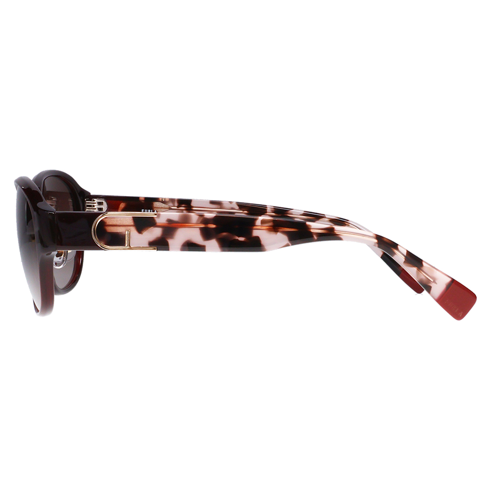 FURLA フルラ サングラス メガネ SFU849J 01ED 55 オーバル ラウンド ジャパンモデル レディース セル 紫外線 UVカット おしゃれ 運転用 | FURLA | 02