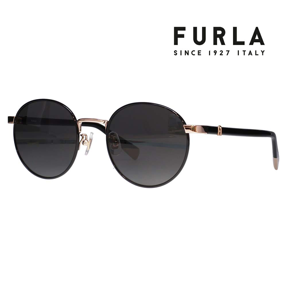 FURLA（フルラ） サングラス メガネ SFU854J 177P 51 ラウンド メタル