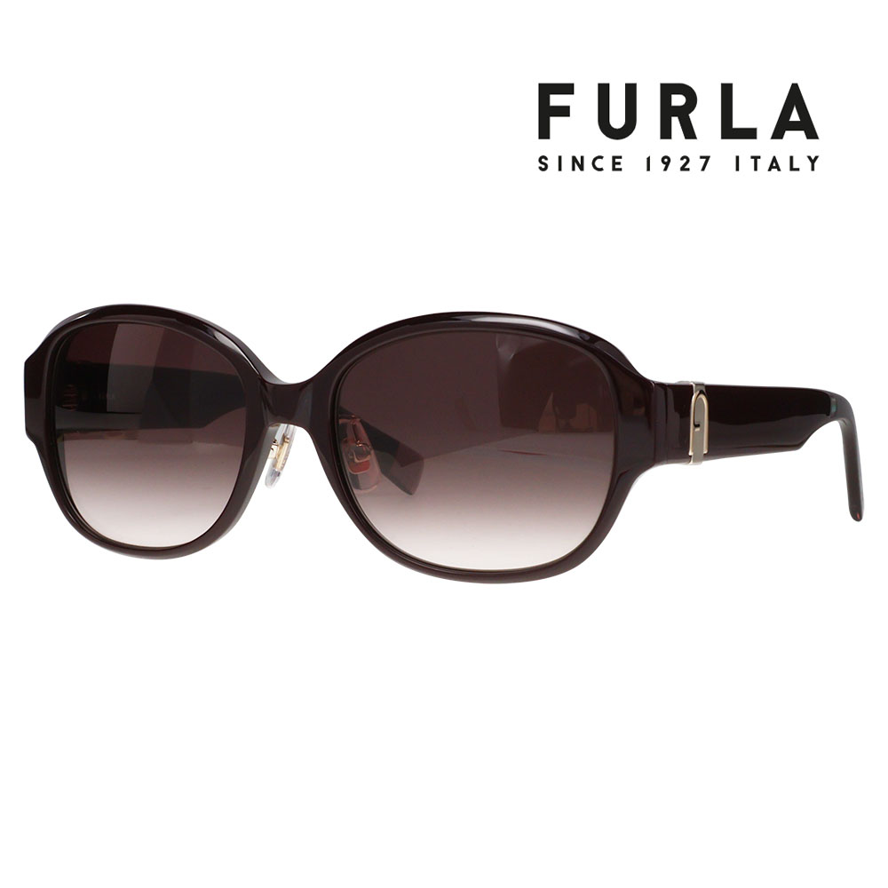 FURLA フルラ サングラス SFUA39J 099M 54 オーバーサイズ オーバル セル レディース | FURLA