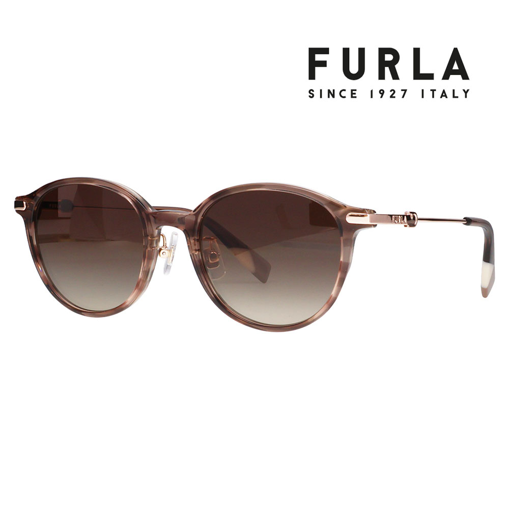 FURLA フルラ サングラス SFUA40J 6XEP 50 セル メタル ボストン コンビ レディース 偏光 | FURLA