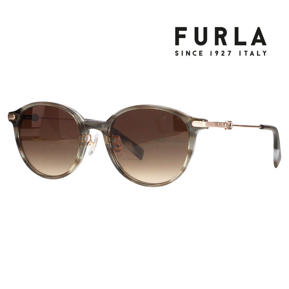 FURLA フルラ サングラス SFUA40J 9N6P 50 セル メタル ボストン コンビ レディース 偏光 | FURLA
