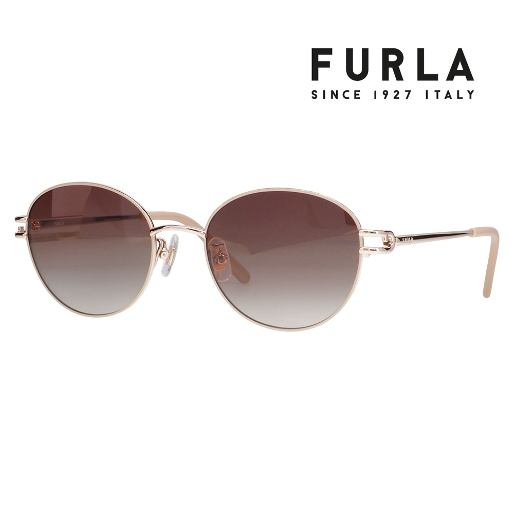 FURLA フルラ サングラス SFUA45J 594P 53 ラウンド メタル レディース 偏光 | FURLA