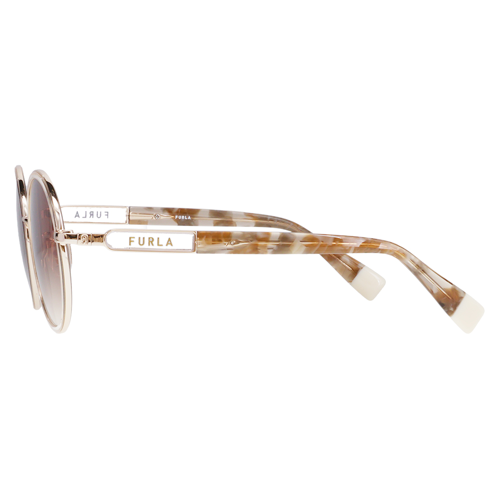 FURLA フルラ サングラス SFUA48J 0594 52 メタル セル ラウンド コンビ レディース | FURLA | 02